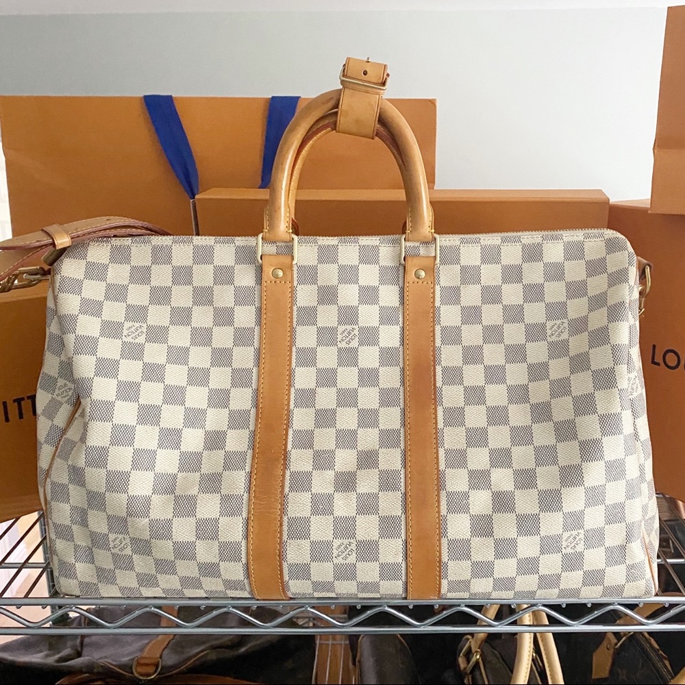 ✨AZUR TRAVEL 45✨ Keepall Bandouliere Damier Bag! - Picture 2 of 8